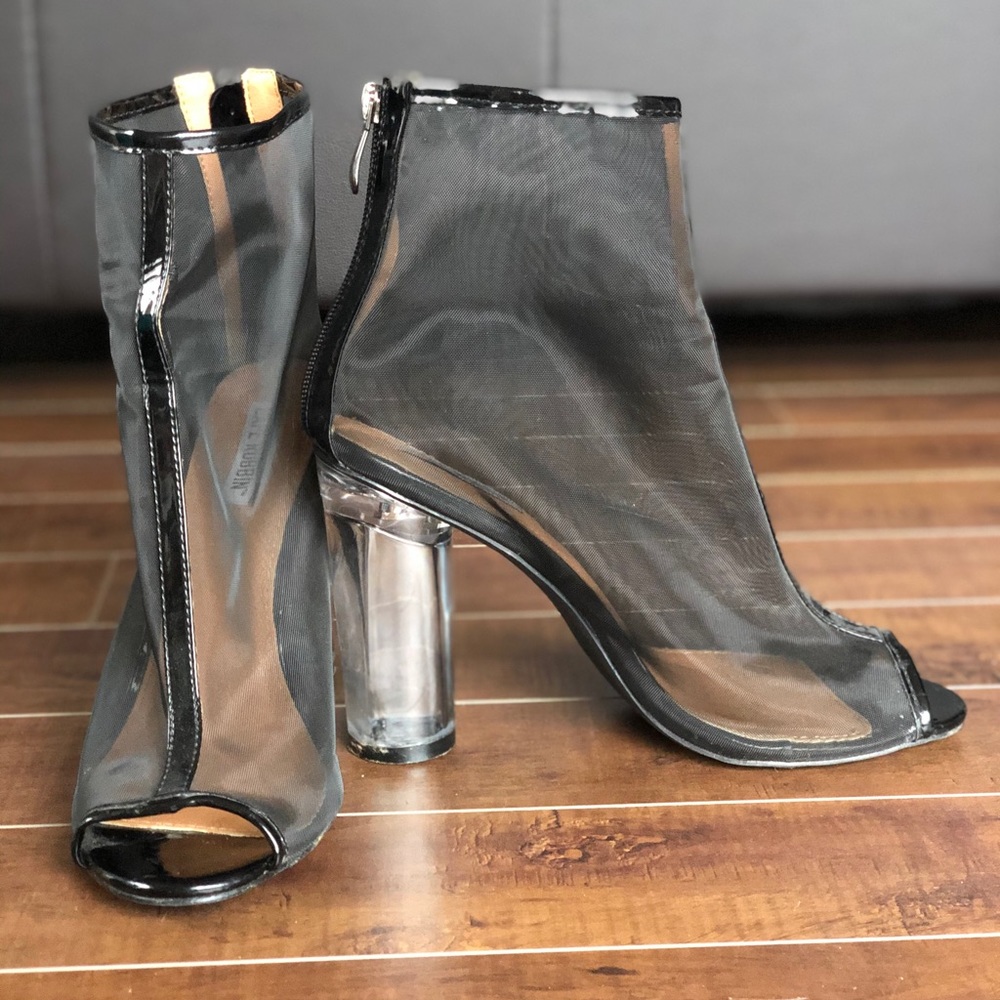 3 for 45 👡 Black mesh heels